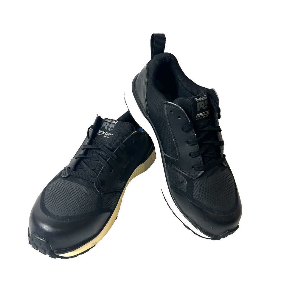 Timberland PRO524 Aerocore Womens 7 Work Shoes Black Synthetic Lace Up Steel Toe - Picture 2 of 12